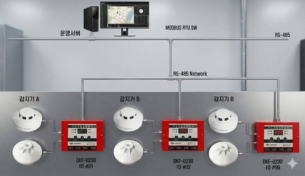 자동 소화 제어 기술